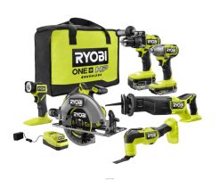 18v borstelloze combokit met 6 gereedschappen NBBJ6R871 RYOBI elektrisch gereedschap
