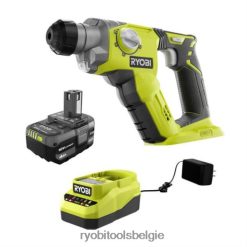18v one+ 1/2 sds-plus boorhamerset met (1) 4,0 Ah accu en oplader NBBJ6R38 RYOBI elektrisch gereedschap