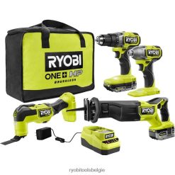 18v one+ combokit met 4 gereedschappen NBBJ6R873 RYOBI elektrisch gereedschap