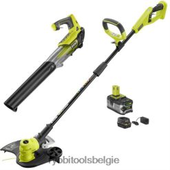 18v one+ snarentrimmer/kantsnijder en straalventilatorblowerset NBBJ6R300 RYOBI buitenshuis