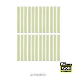 24 st. Glow in the dark lijmsticks op volledige grootte NBBJ6R745 RYOBI accessoires