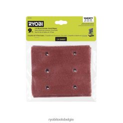 9 st. 1/4 vel schuurmachine schuurpapier NBBJ6R766 RYOBI accessoires